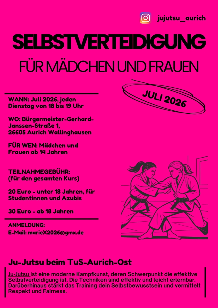 Flyer SV Kurs pink