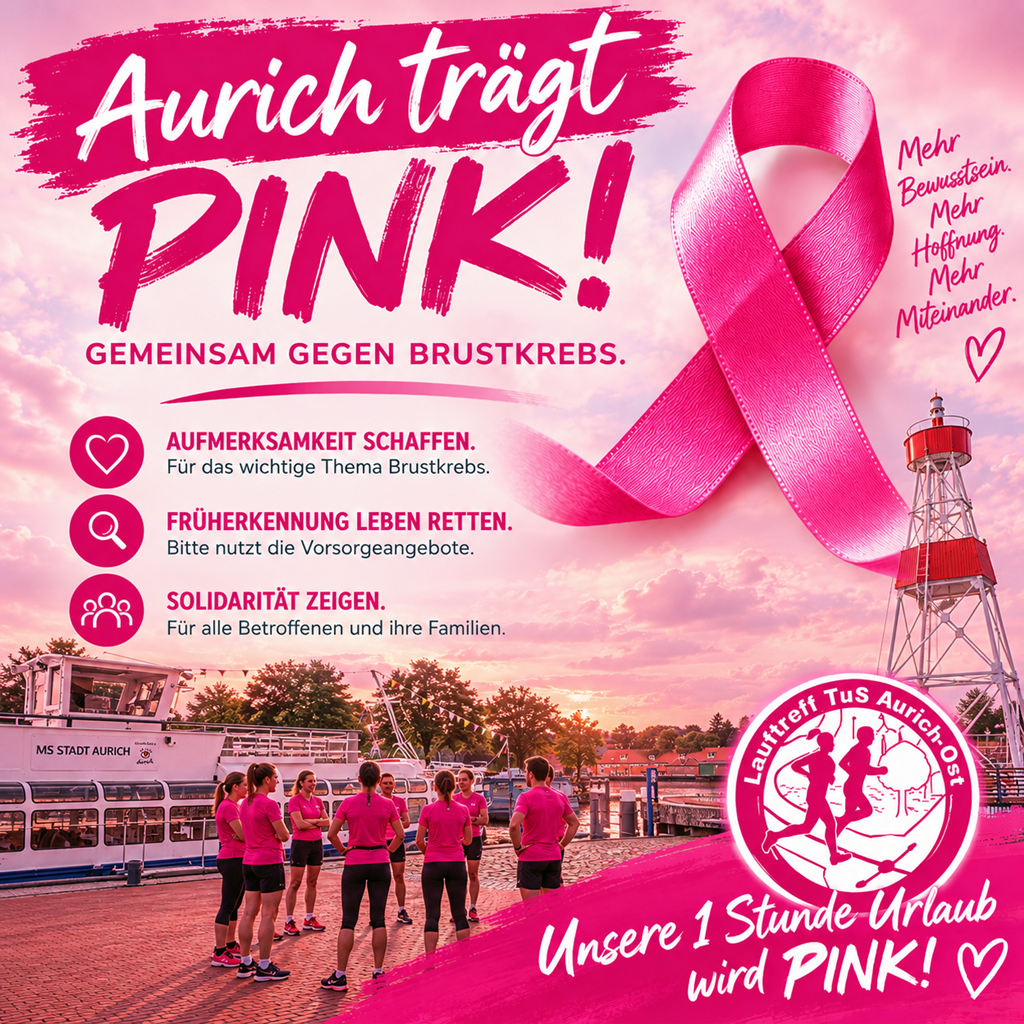 Aktion Aurich trägt Pink Lauftreff 1